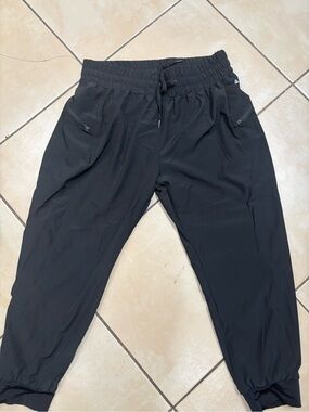 Men's Black Jogger Pants with Elastic Waist